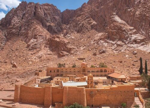 St. Catherine and Dahab City from Sharm