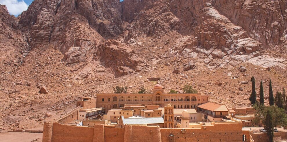 St. Catherine and Dahab City from Sharm